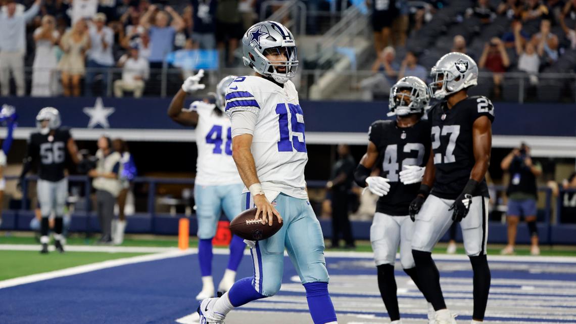 Dallas Cowboys running back Hunter Luepke's first NFL TD extends