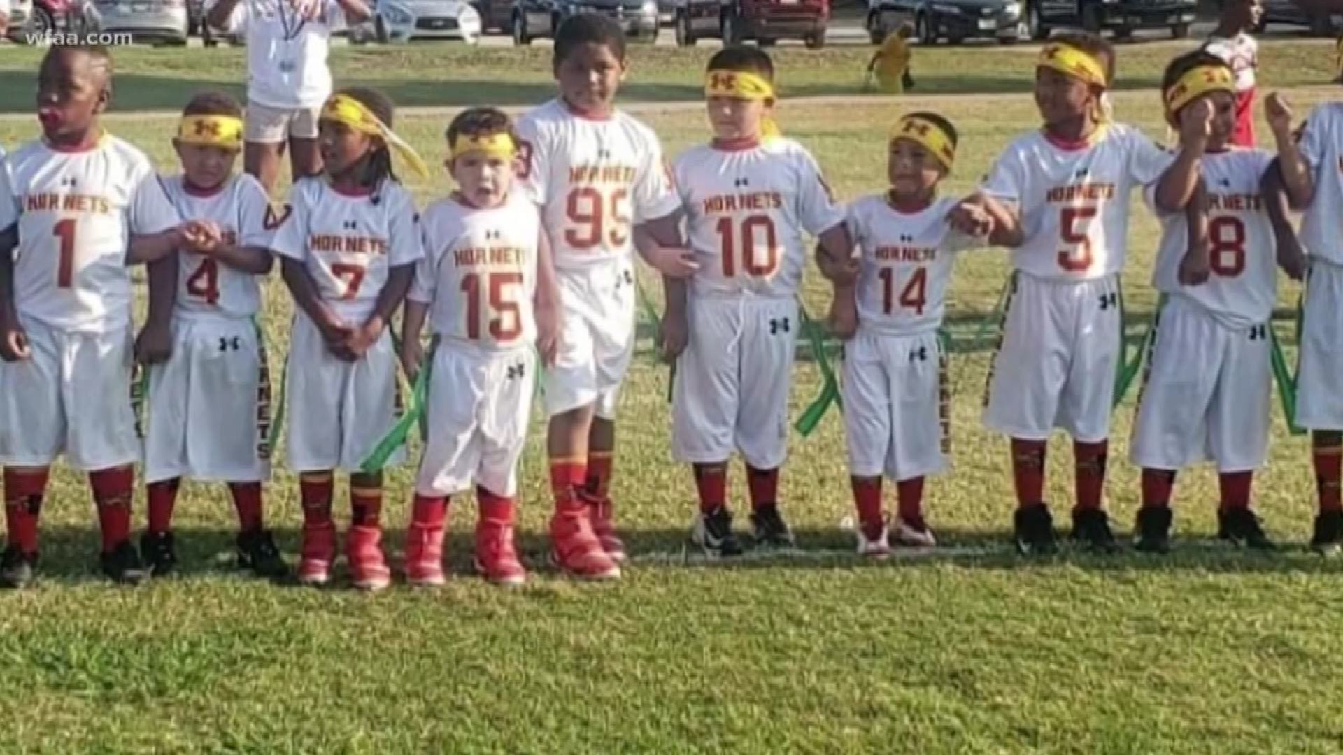 The Mesquite Hornets Pee-Wee Football Program is trying to figure out a path forward after much of their equipment was stolen last week.