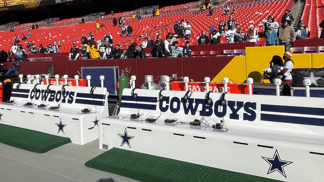 Guaranteed heat: Cowboys ship in heated benches for 47-degree game at  Washington