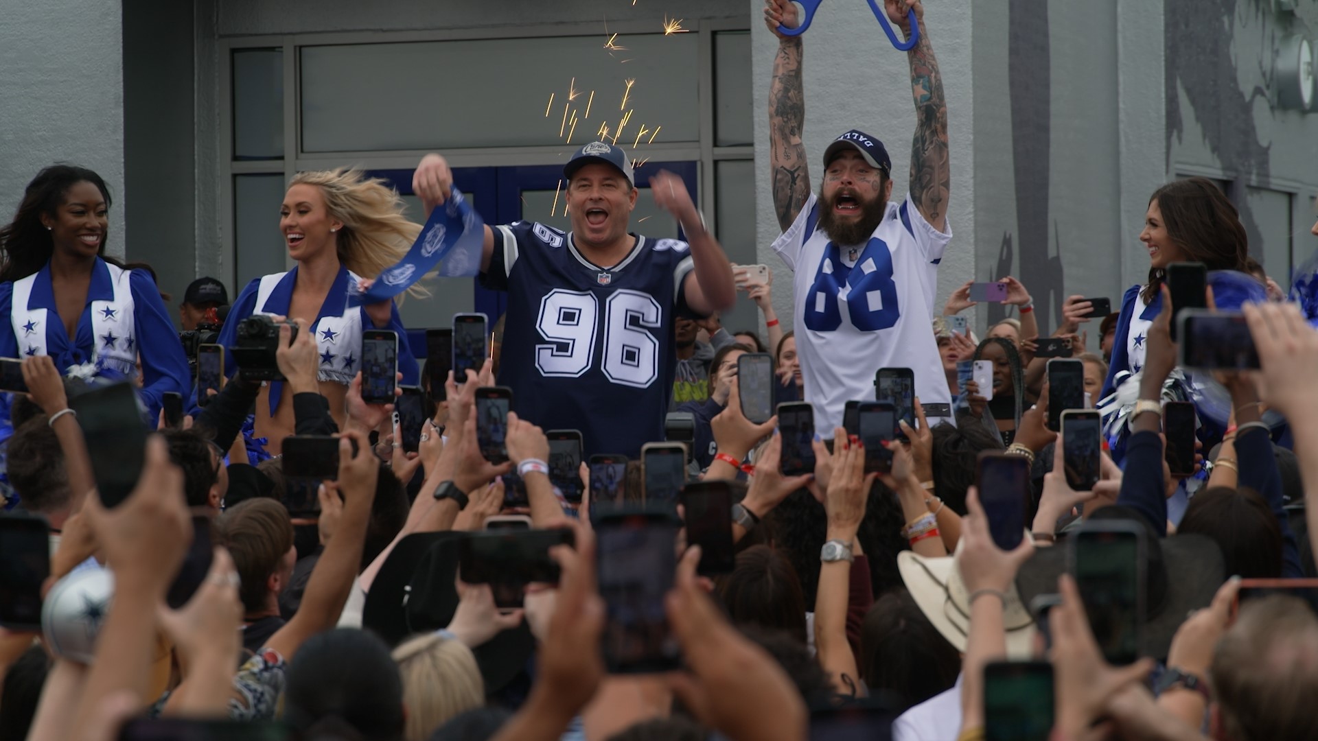 Post Malone, Cowboys opening themed Raising Cane's restaurant