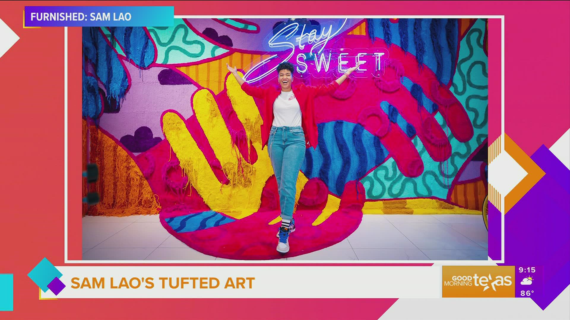 She adds texture to every color in the rainbow and her work has been featured around the city. Now you have a chance to get a closer look at the Sweet Tooth Hotel.