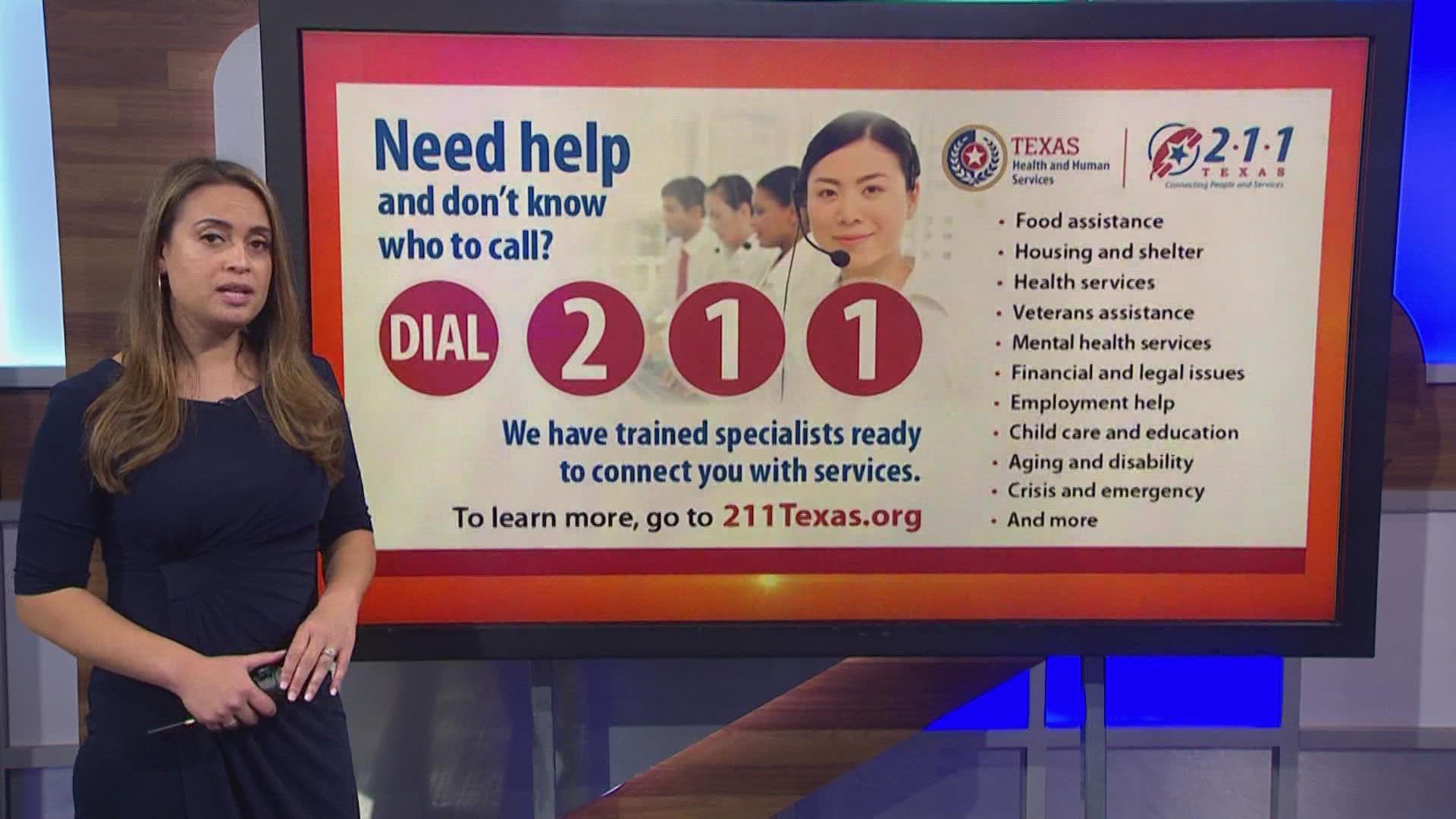 211 Texas is a statewide social service helpline that's getting thousands of calls a day from people who need help.