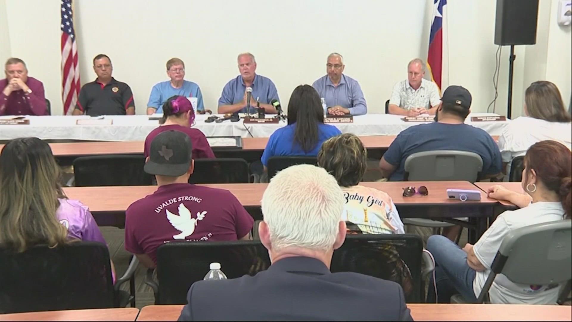 Families of the victims of the Uvalde elementary school shooting continue to demand answers about the police response from the city council.