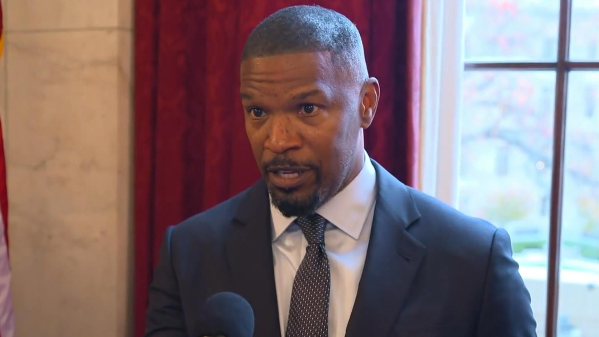 Movie star Jamie Foxx was in Washington D.C. lobbying for funding for Down syndrome. Foxx's sister, who lived with him and passed away in 2020, had the condition.