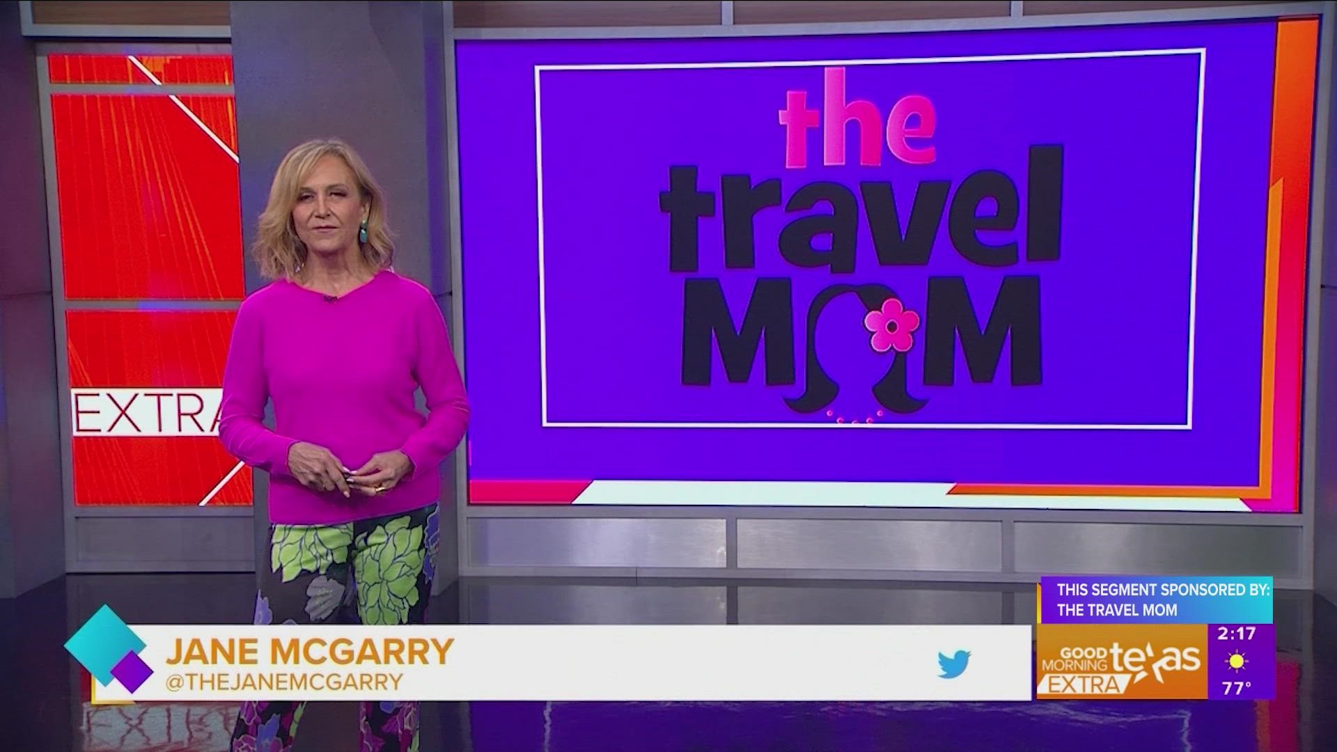 This segment is sponsored by The Travel Mom.