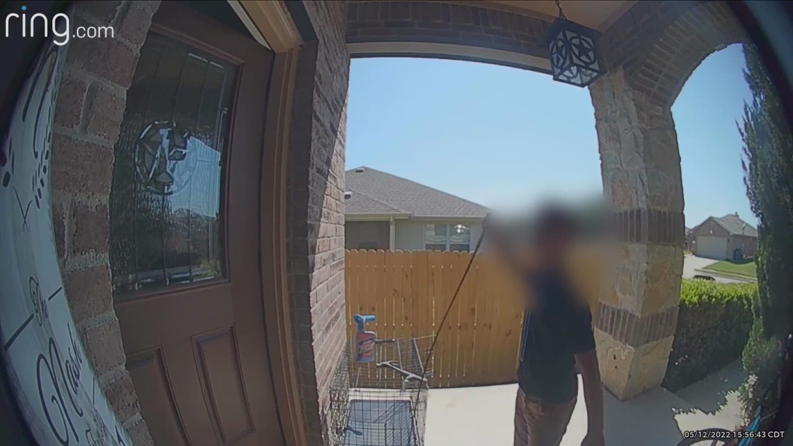 Video shows boy hitting Forney family's door with whip; father later arrested after gun goes off