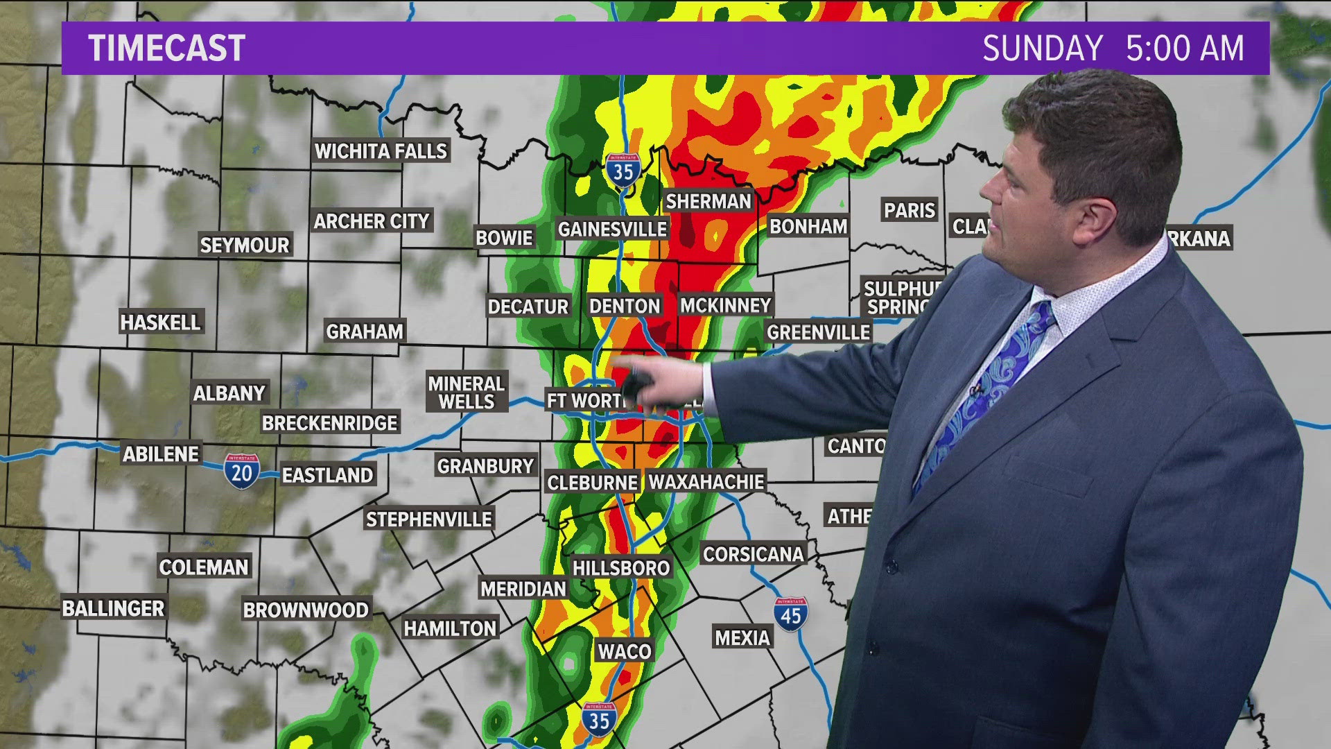 The next chance for storms arrives overnight.