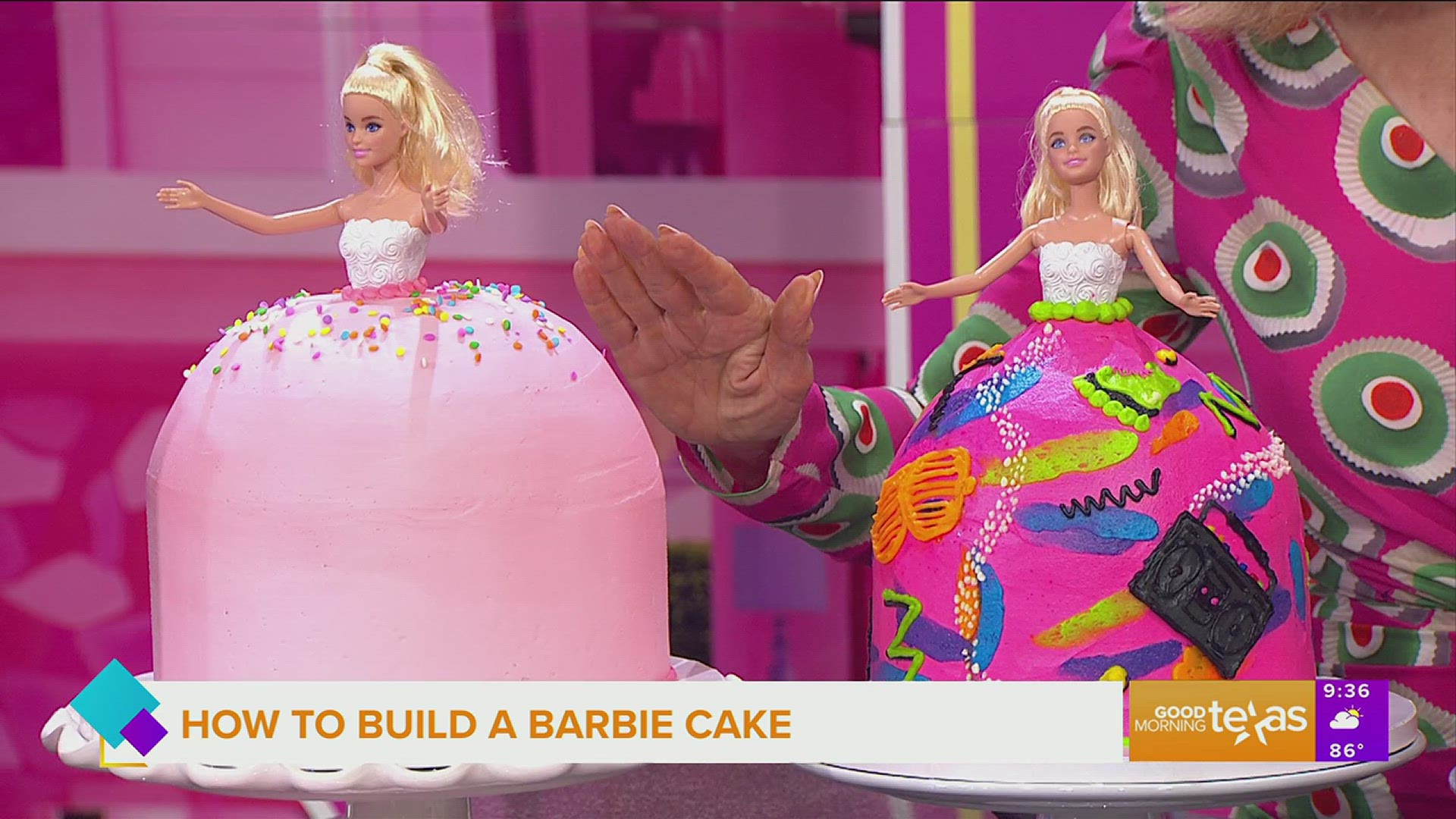 SusieCakes owner Susan Sarich stops by to show Jane & Paige how to form a Barbie cake. Go to susiecakes.com/barbie-cake for more information.