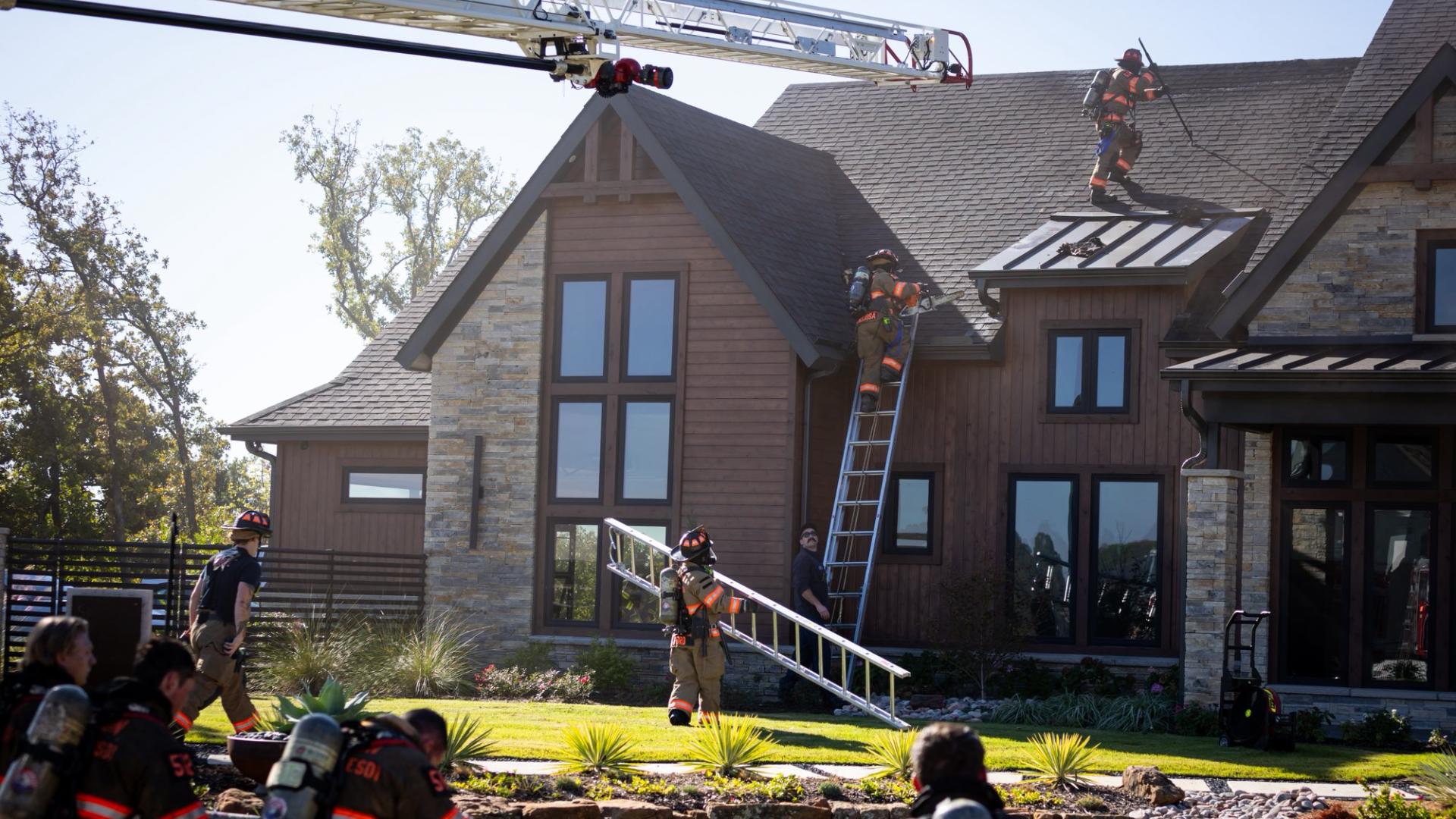 No injuries from house fire that followed report of explosion in Denton ...