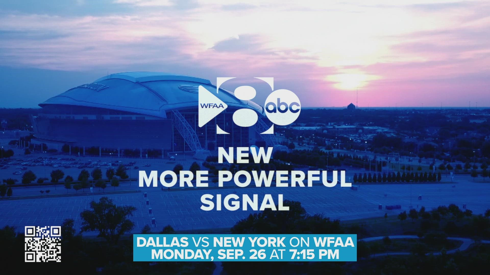 If you're using an antenna to watch the Cowboys play the Giants on WFAA this week, make sure you rescan your TV -- because WFAA now has a new, more powerful signal.