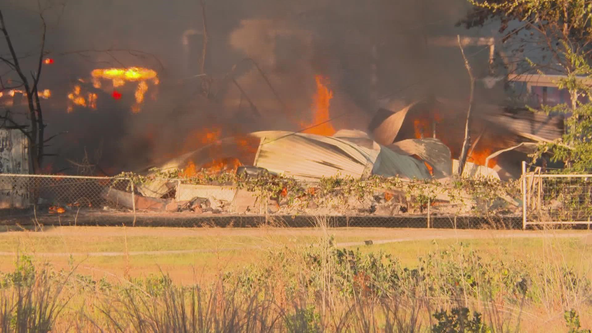 WFAA reporter Chris Sadeghi has updates on fires in Rendon, Ferris and Fort Worth. Meteorologist Mariel Ruiz explains an active heat advisory.