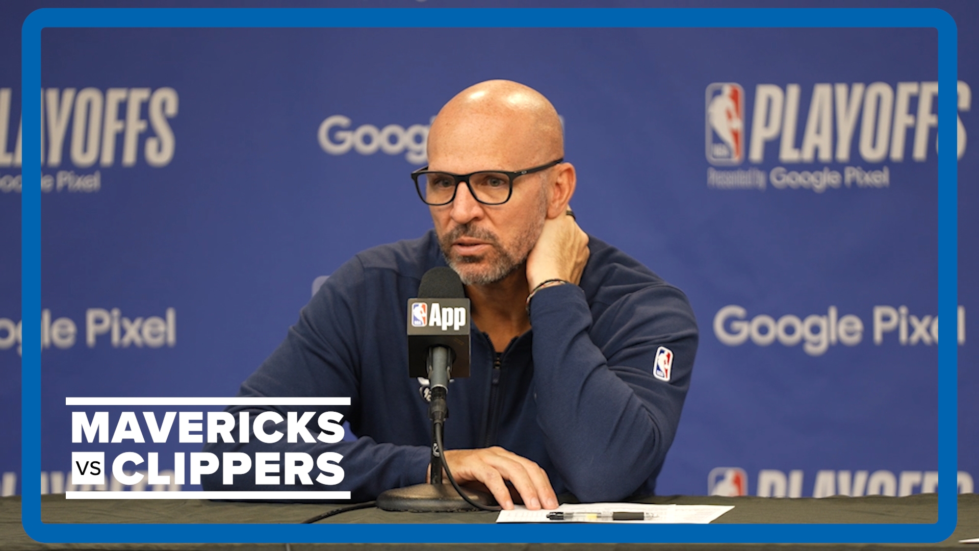 Mavs head coach Jason Kidd said Maxi Kleber stayed in the 4th quarter of Game 4 for spacing & taking away the Clippers' three-pointers.