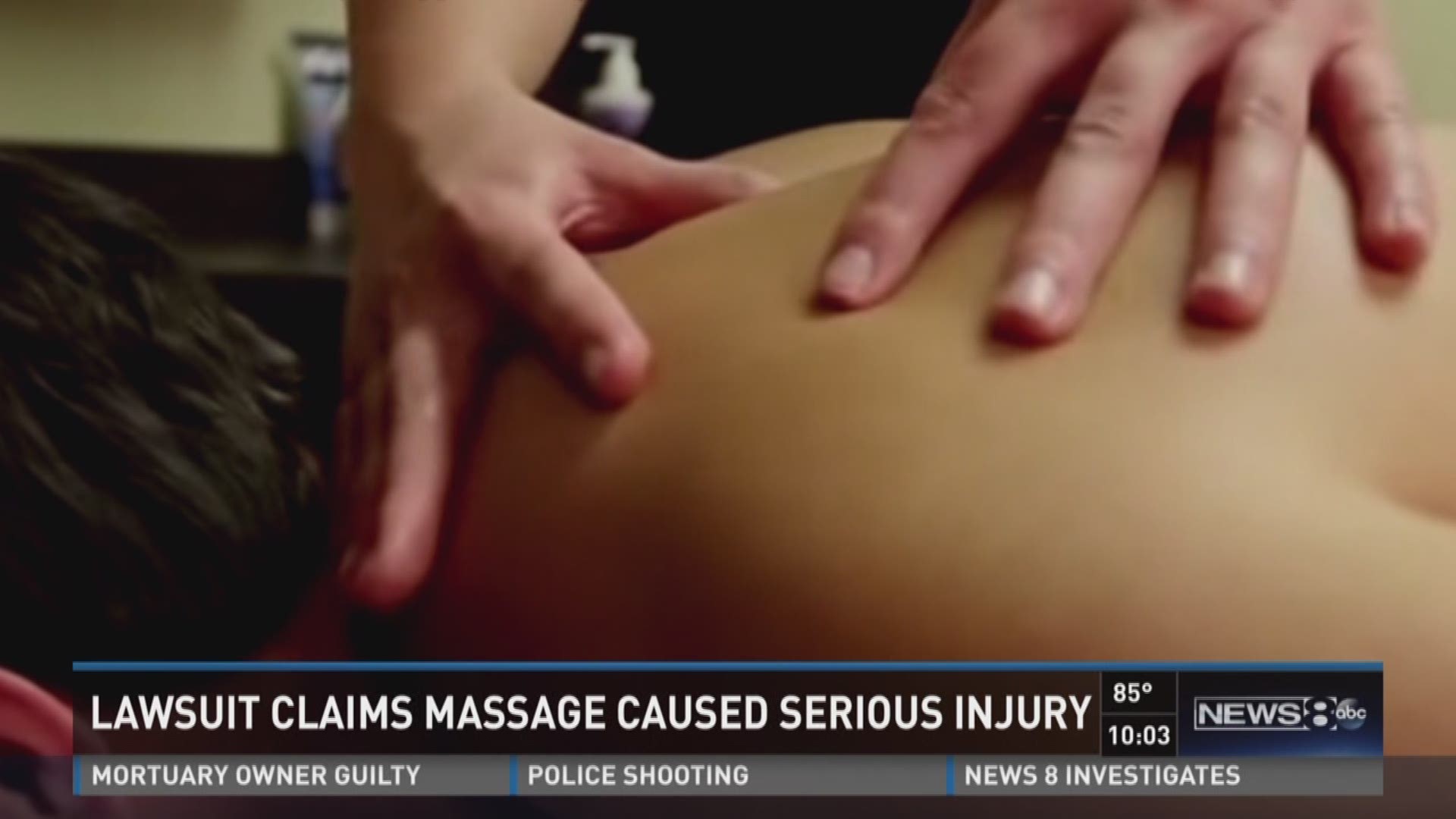 A Dallas woman claims a deep tissue massage led to a debilitating injury. News 8's Marie Saavedra has more.