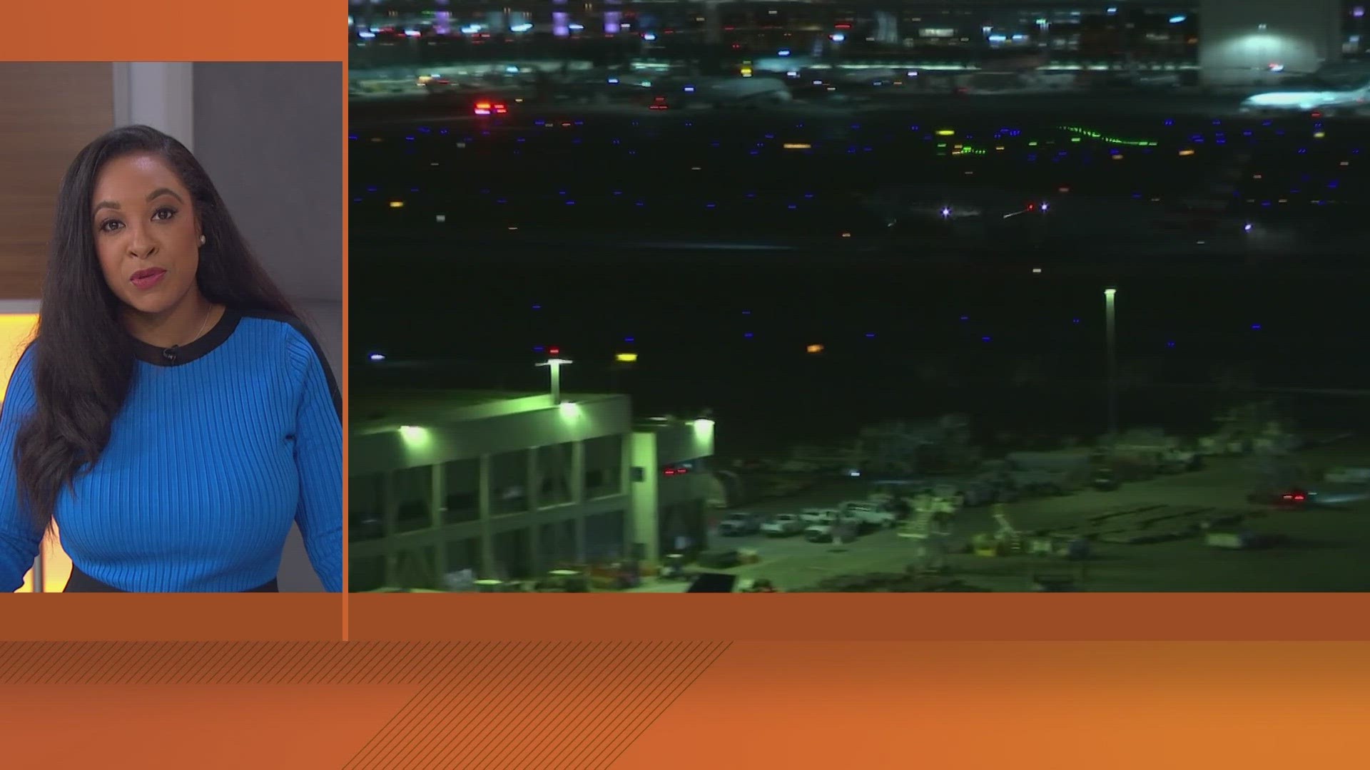 The FAA later told WFAA that a tire blew during takeoff. The plane landed safely at LAX.