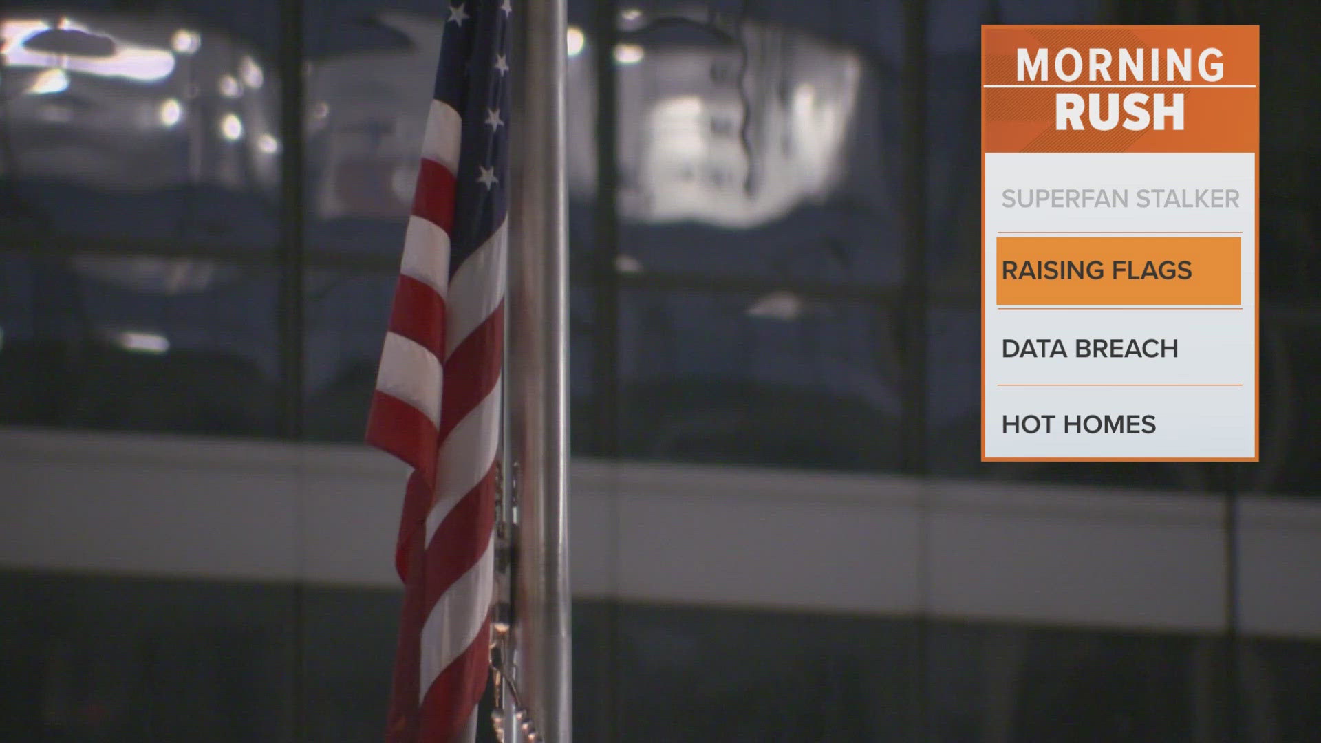 Flag code dictates that flags fly at half-staff for 30 days after a President dies.