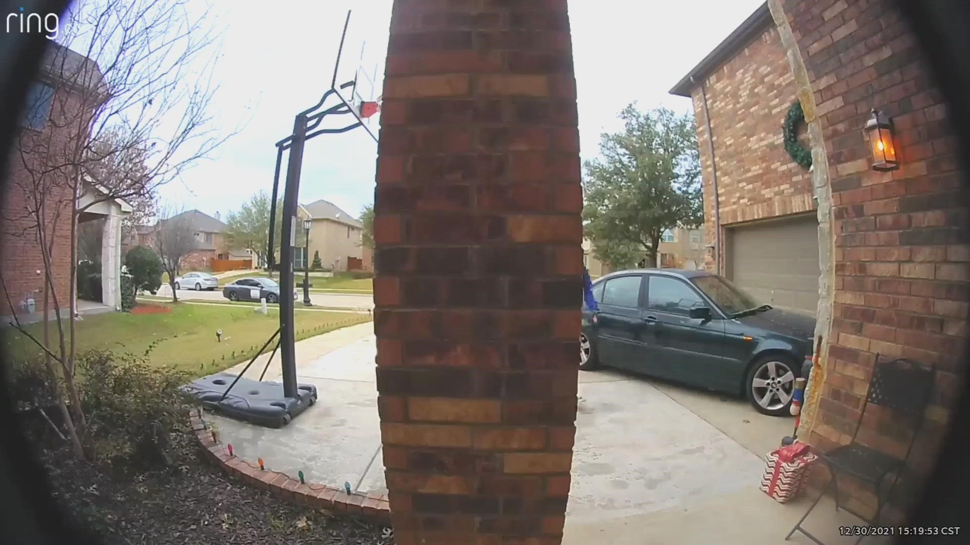When KenJar Williams' daughter's sandwich went missing, she suspected the delivery guy. The doorbell camera caught a different suspect, the neighbor's dog.