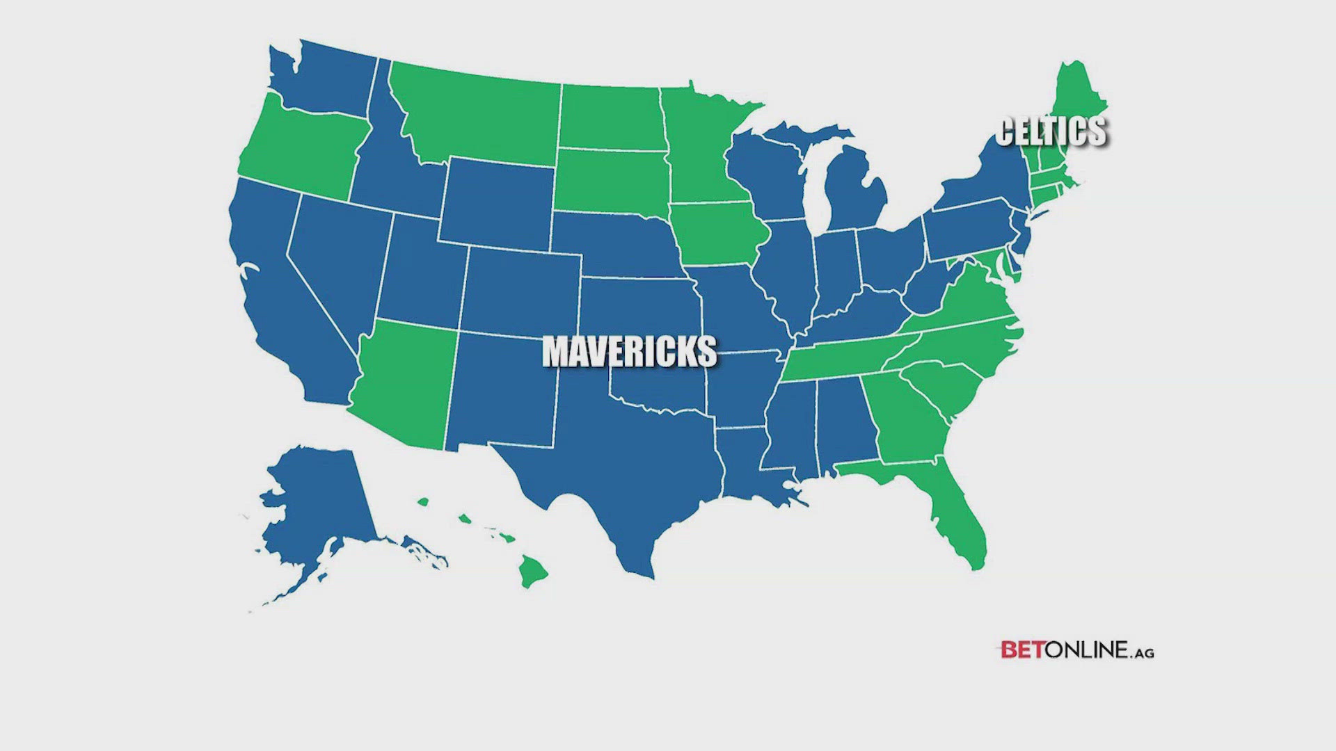 Basketball fans in over 20 states are rooting for the Mavs.