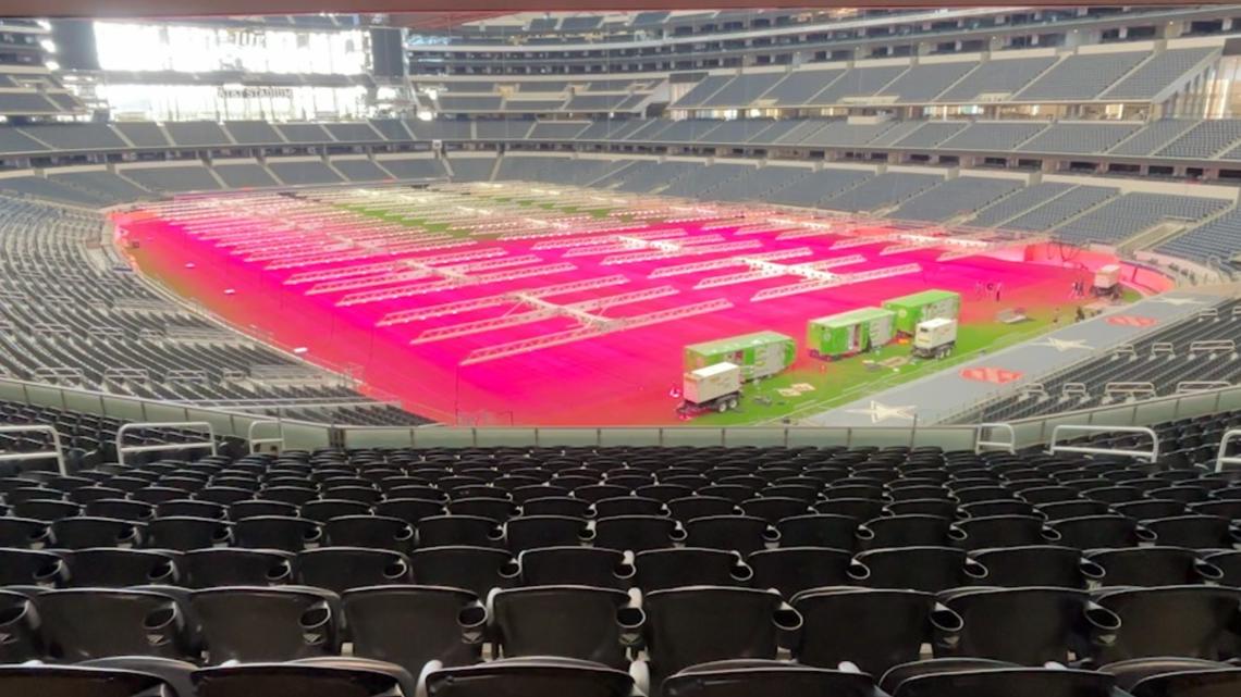 'Dallas Stadium' unveils unique natural grass field under pink grow lights for World Cup