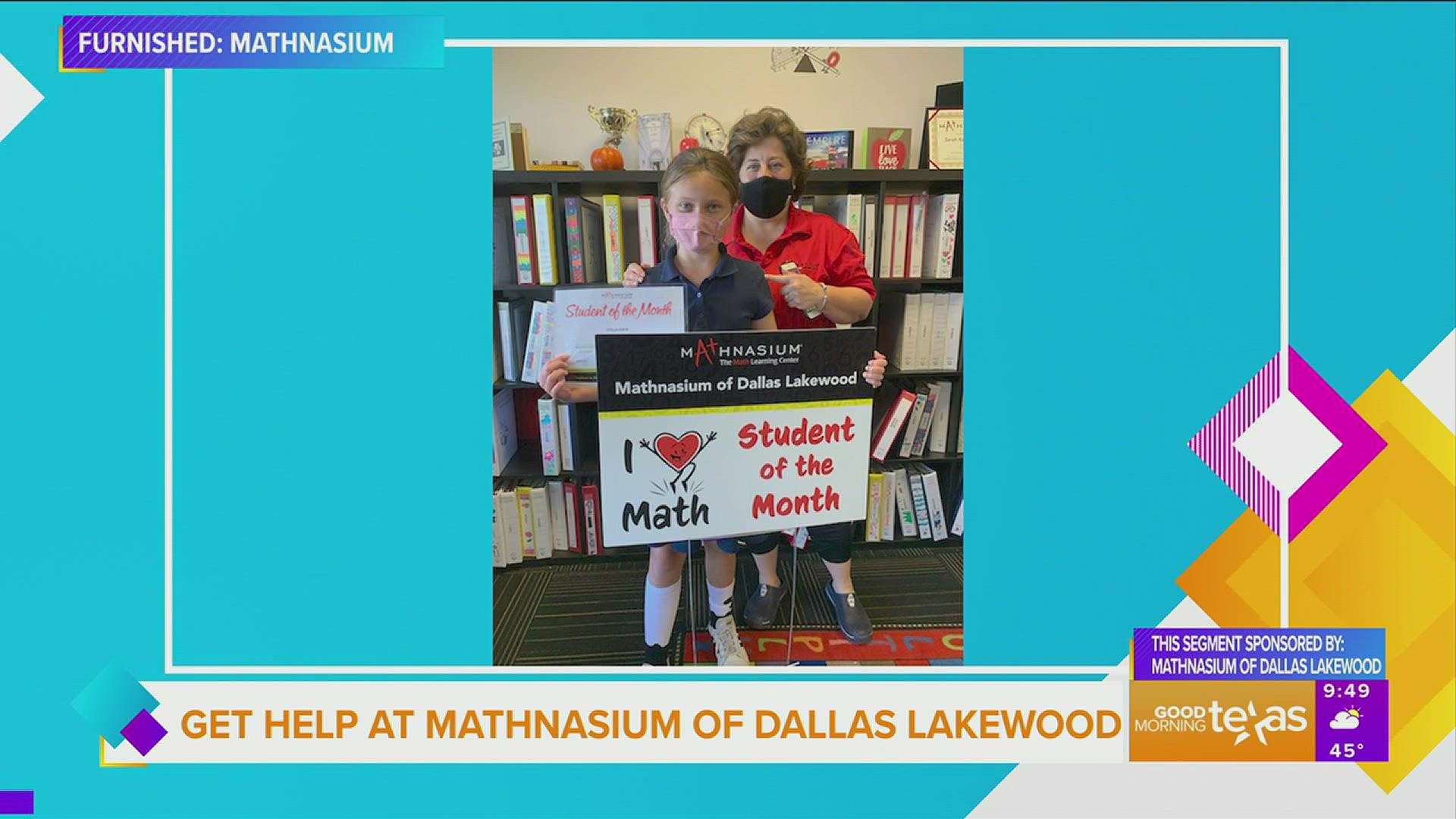 This segment is sponsored by Mathnasium of Dallas Lakewood.