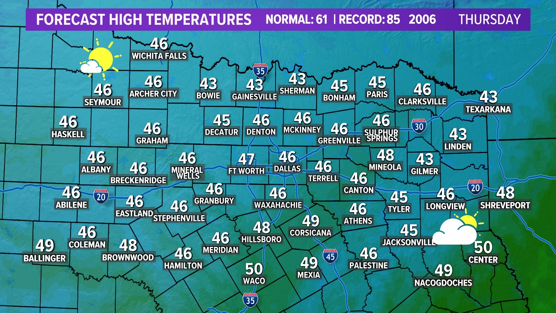 DFW weather Timeline of potential for severe weather