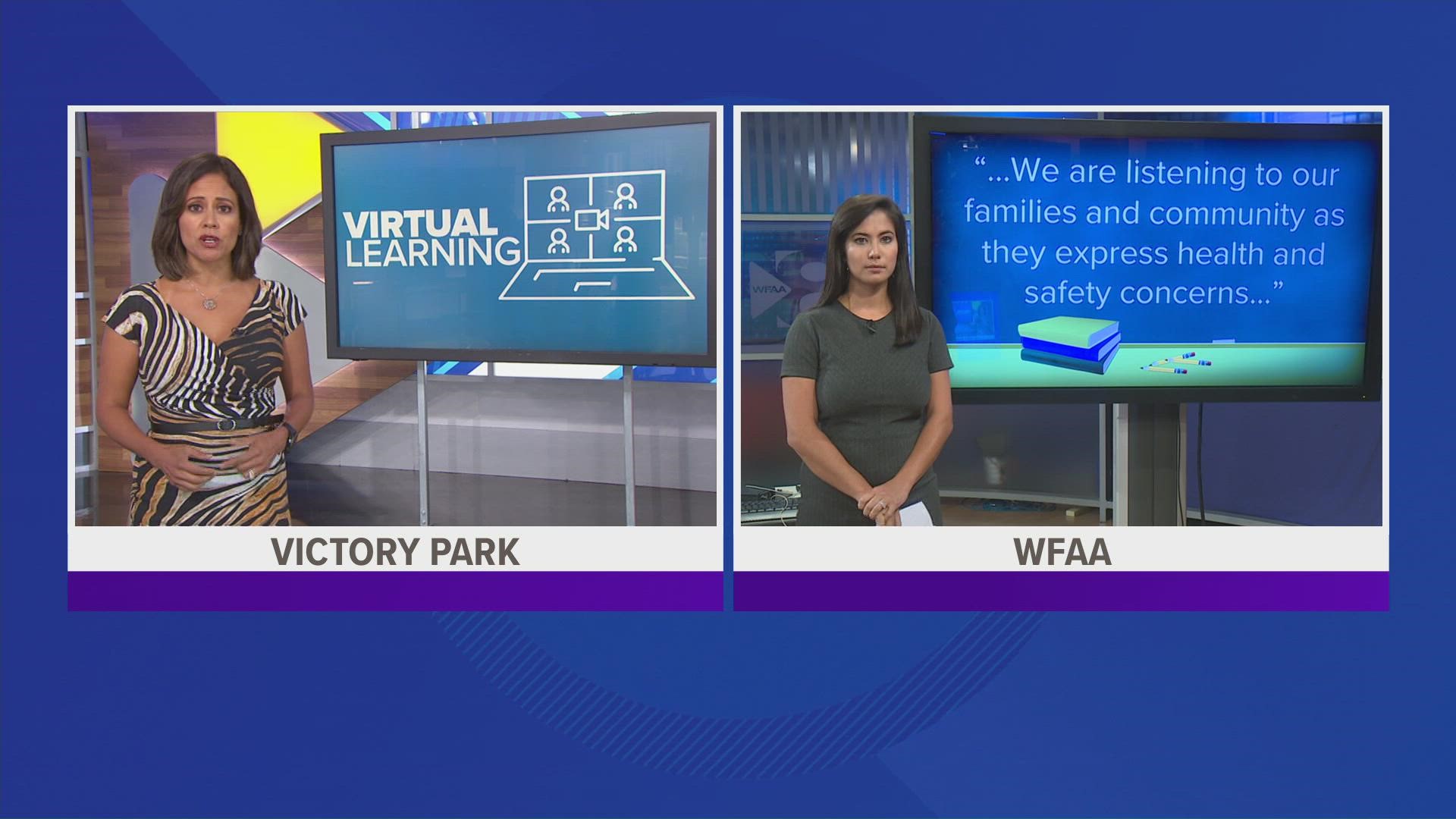 Plano ISD is offering a temporary virtual option for students from pre-K to 6th grade, according to a district announcement shared Monday.