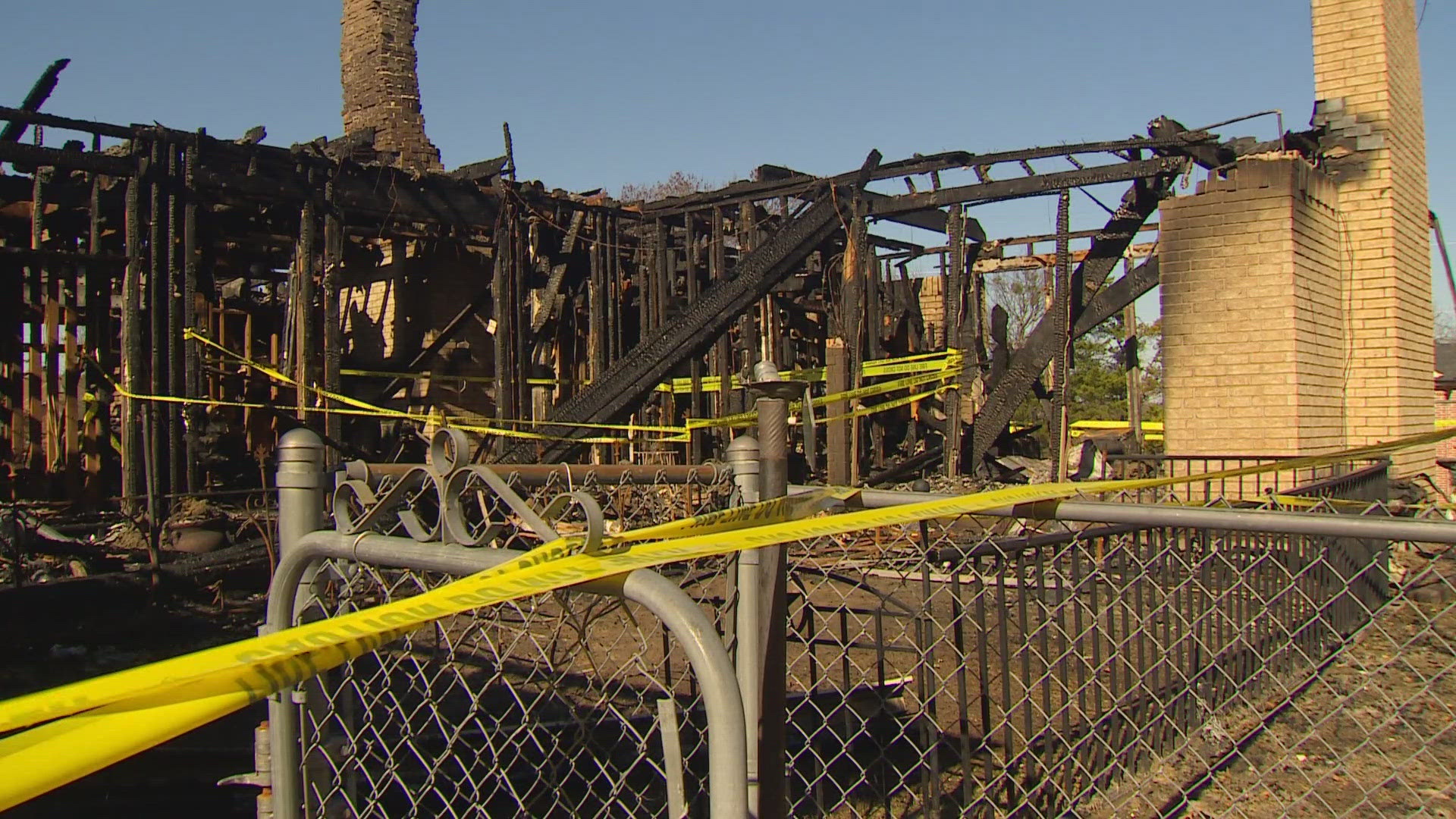 Officials say they responded to the fire on Canyon Ridge Drive Tuesday afternoon.