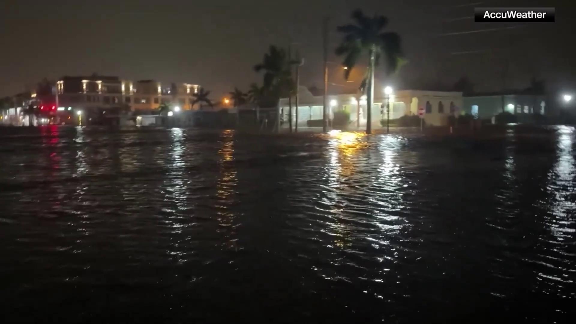 The storm surge is rapidly rising in Punta Gorda, Florida, after Milton impacted the area on Wednesday.