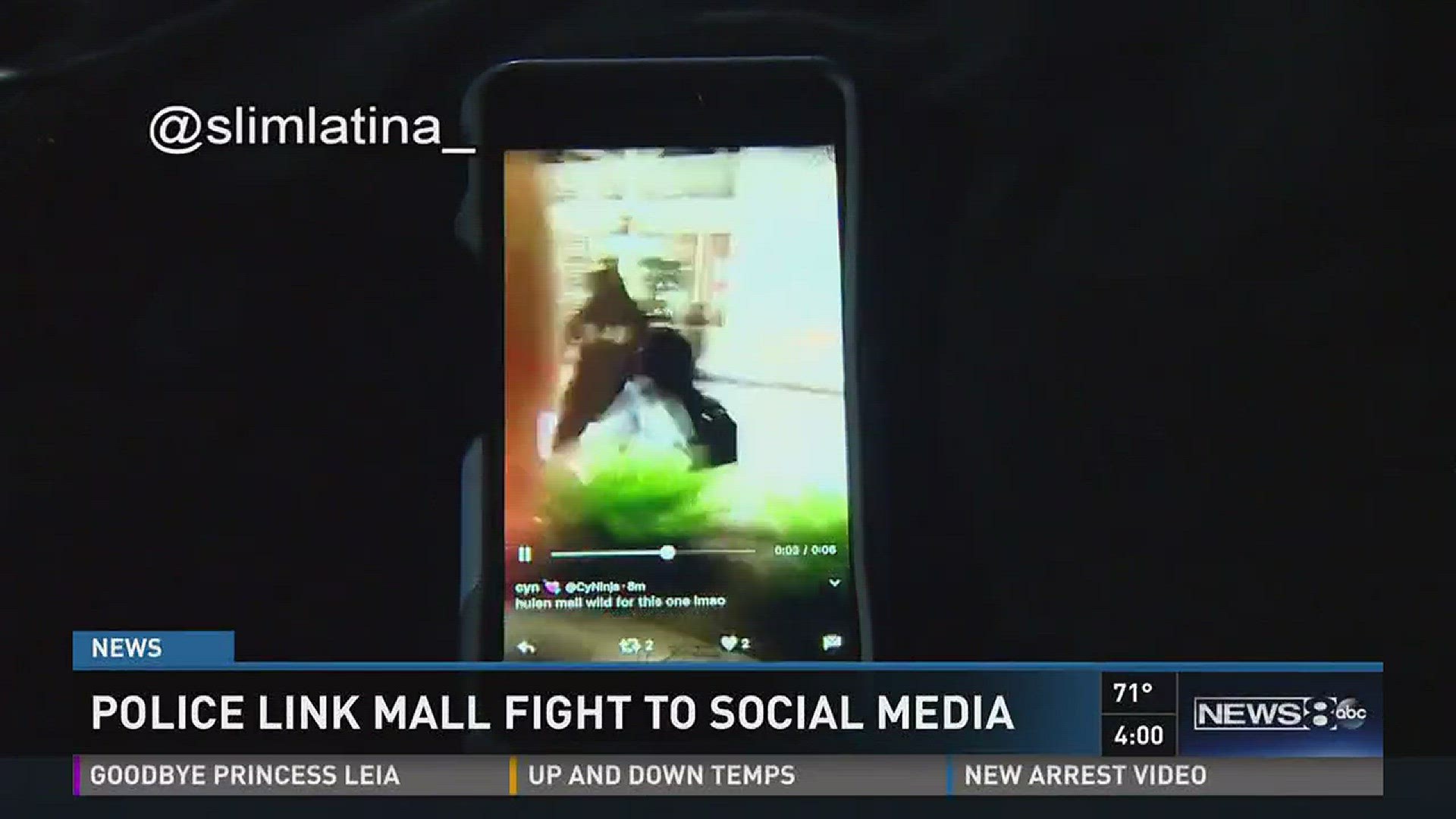 Police link mall fight to social media