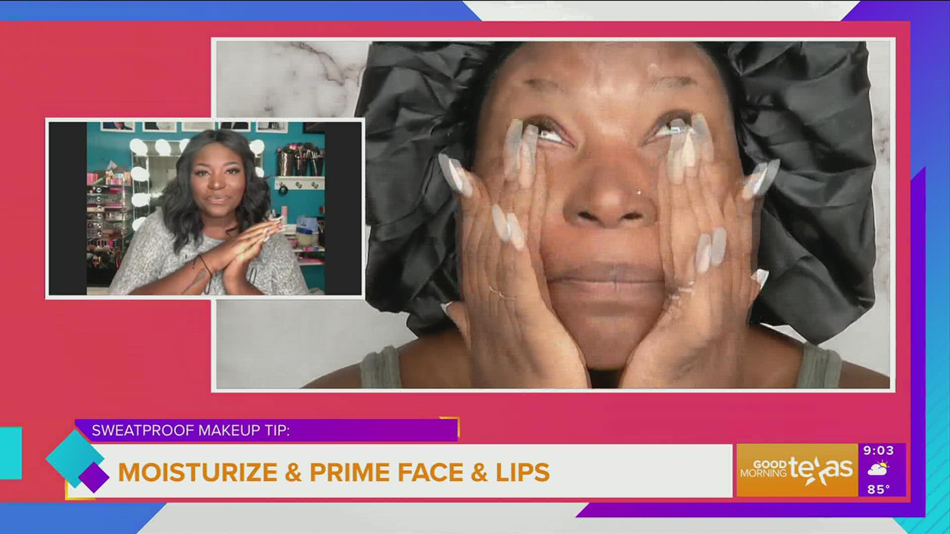 You may notice, these hot temperatures do not mix well with your full glam. Makeup artist Chipo Gray is ready to save your face with sweatproof makeup tips.