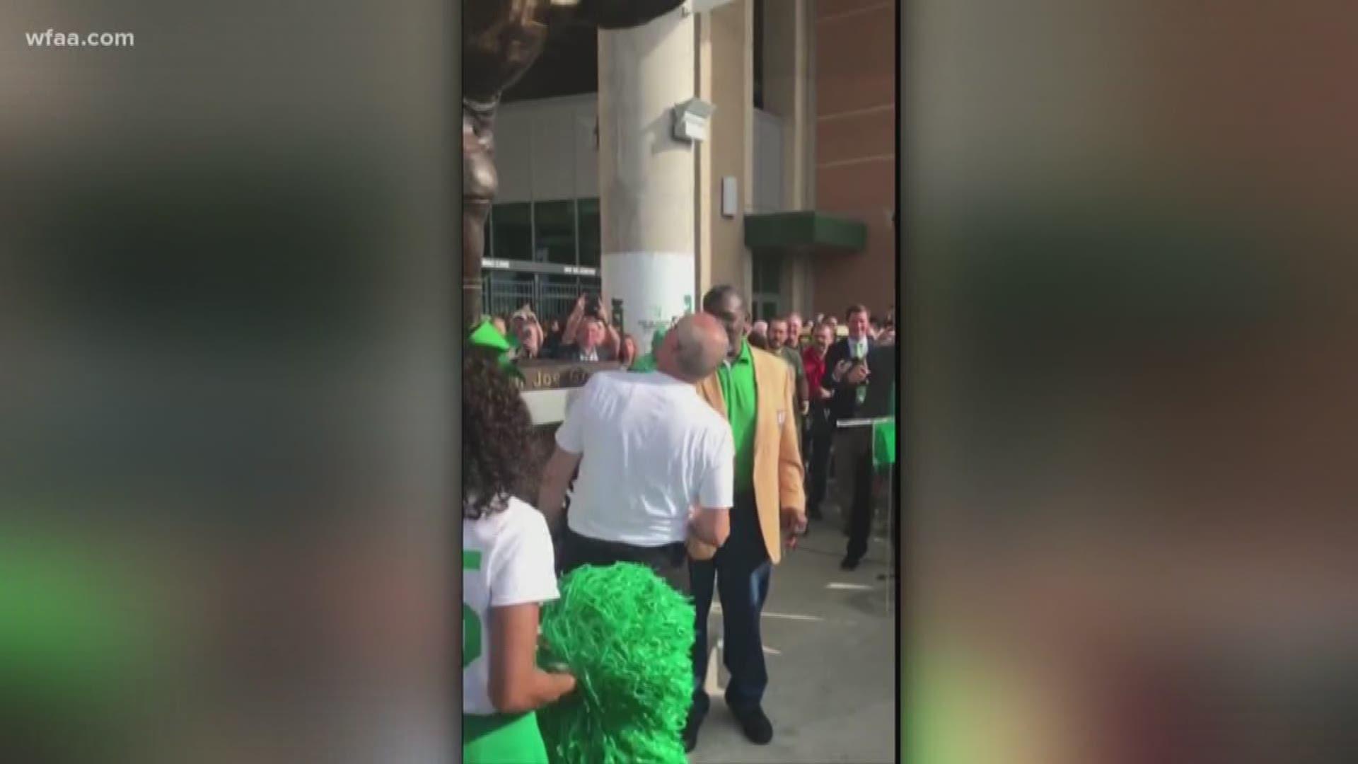 Mean Joe Green statue unveiled at UNT