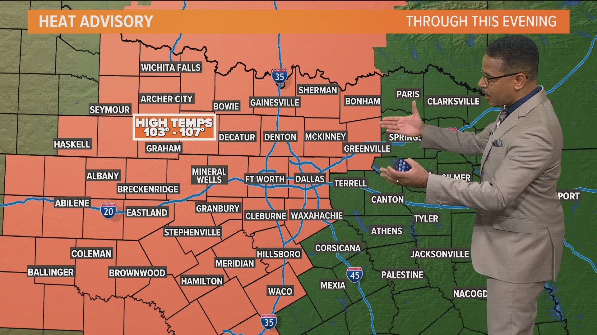 Greg Fields has a quick look at the Wednesday forecast for North Texas.