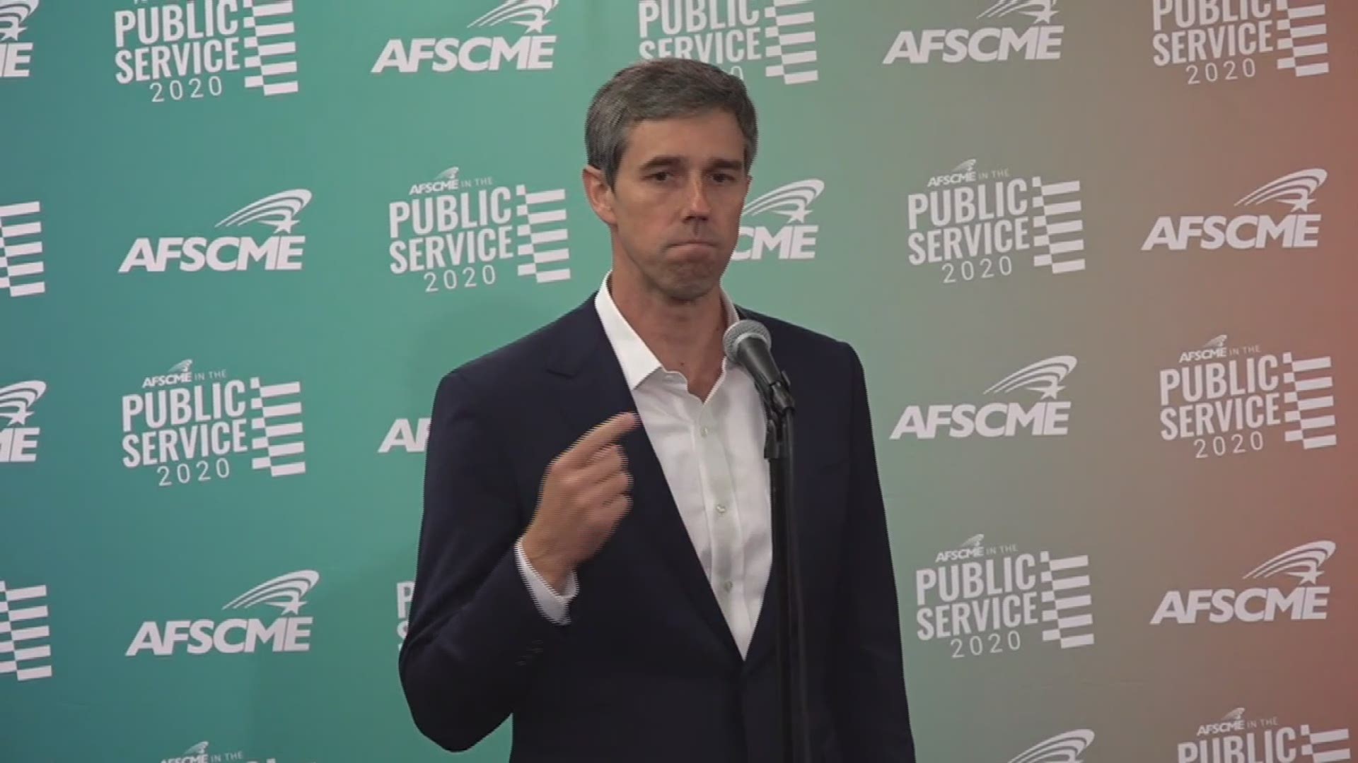 Beto O'Rourke canceled his previously scheduled campaign events in California and Nevada Saturday to return to El Paso after a deadly shooting occurred at an El Paso shopping mall Satuday.