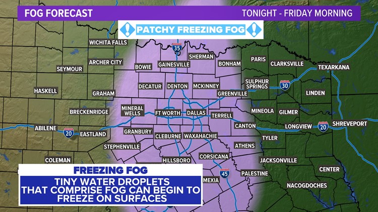 Black ice and freezing fog: Dangerous driving conditions possible Friday morning