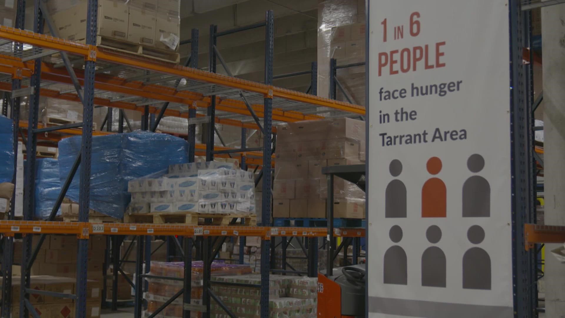 Record-high inflation is trickling down to food banks. Tarrant Area Food Bank is facing a 22% decline in food donations from grocers.