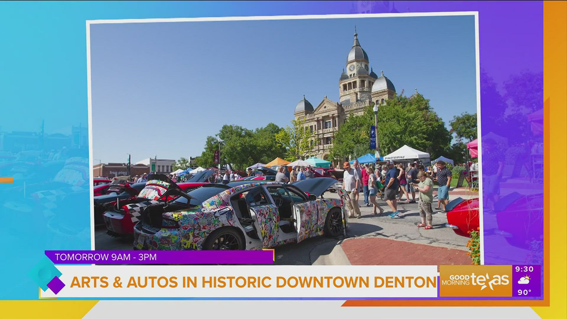 Arts & Autos in Historic Downtown Denton