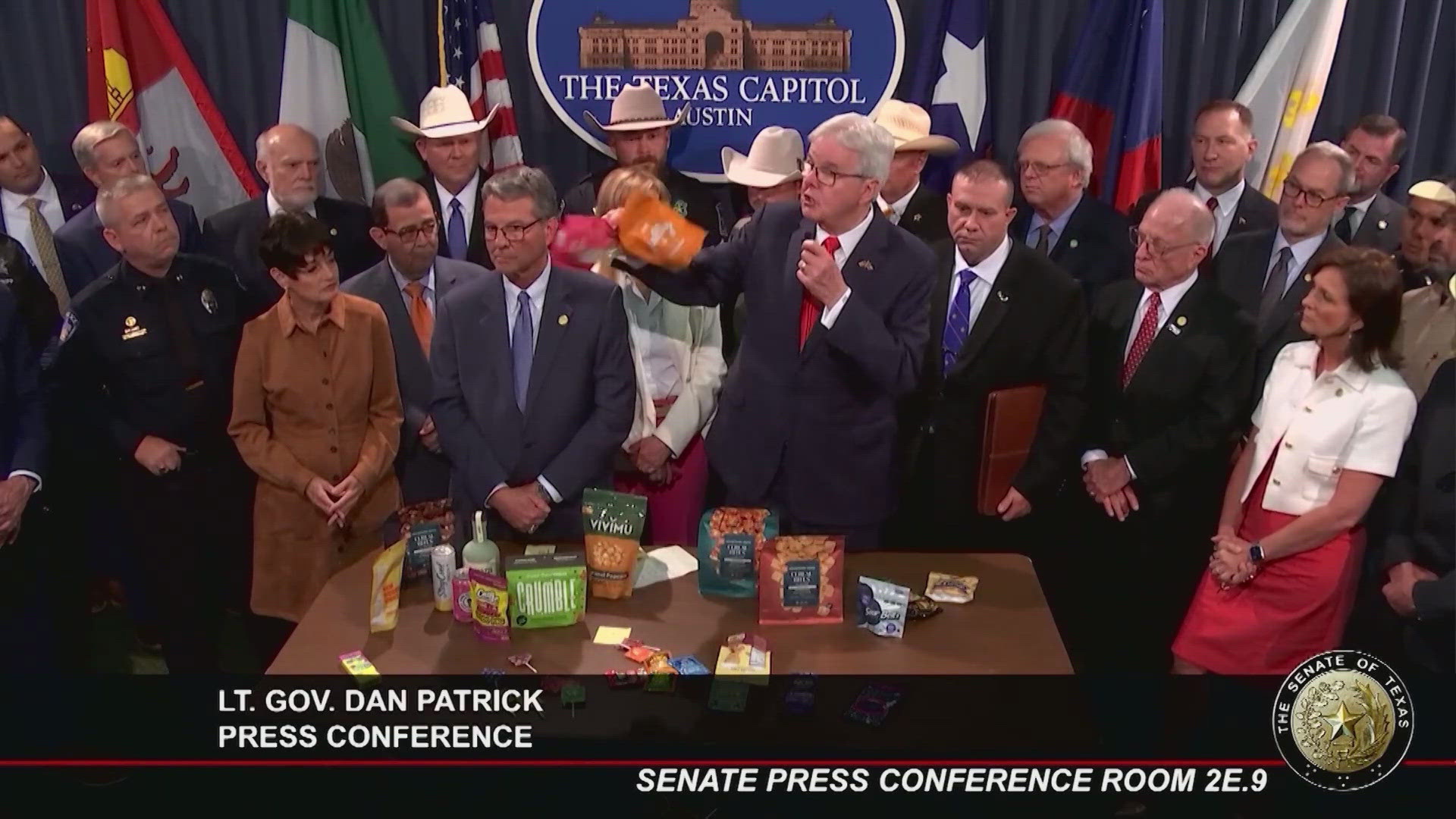 Texas Gov. Greg Abbott vetoed a bill that would ban THC. 