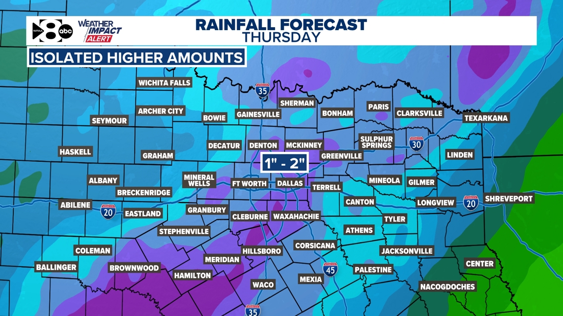 WFAA Weather Alert Day: Widespread rain has arrived in North Texas ...