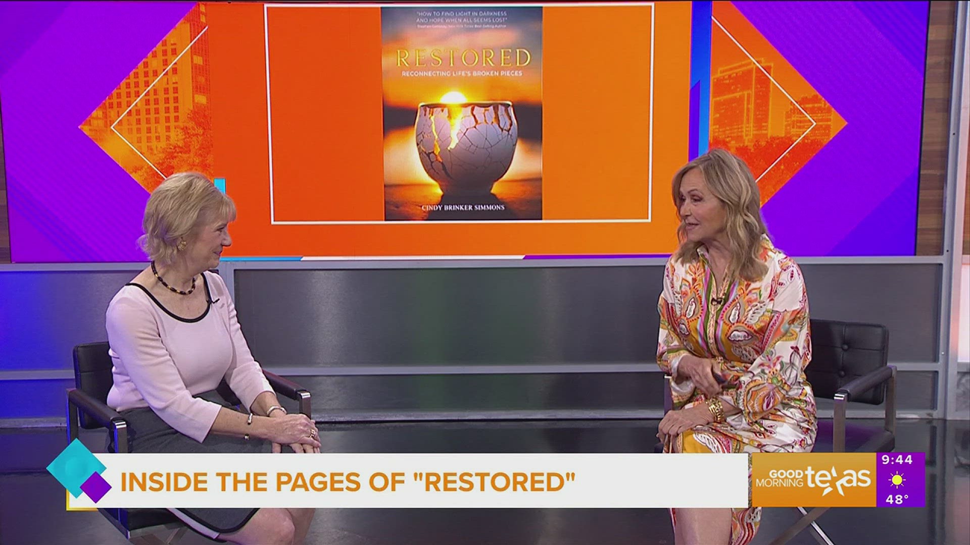 Author, businesswoman, and philanthropist Cindy Brinker Simmons takes us into the pages of her new book, “Restored: Reconnecting Life’s Broken Pieces”