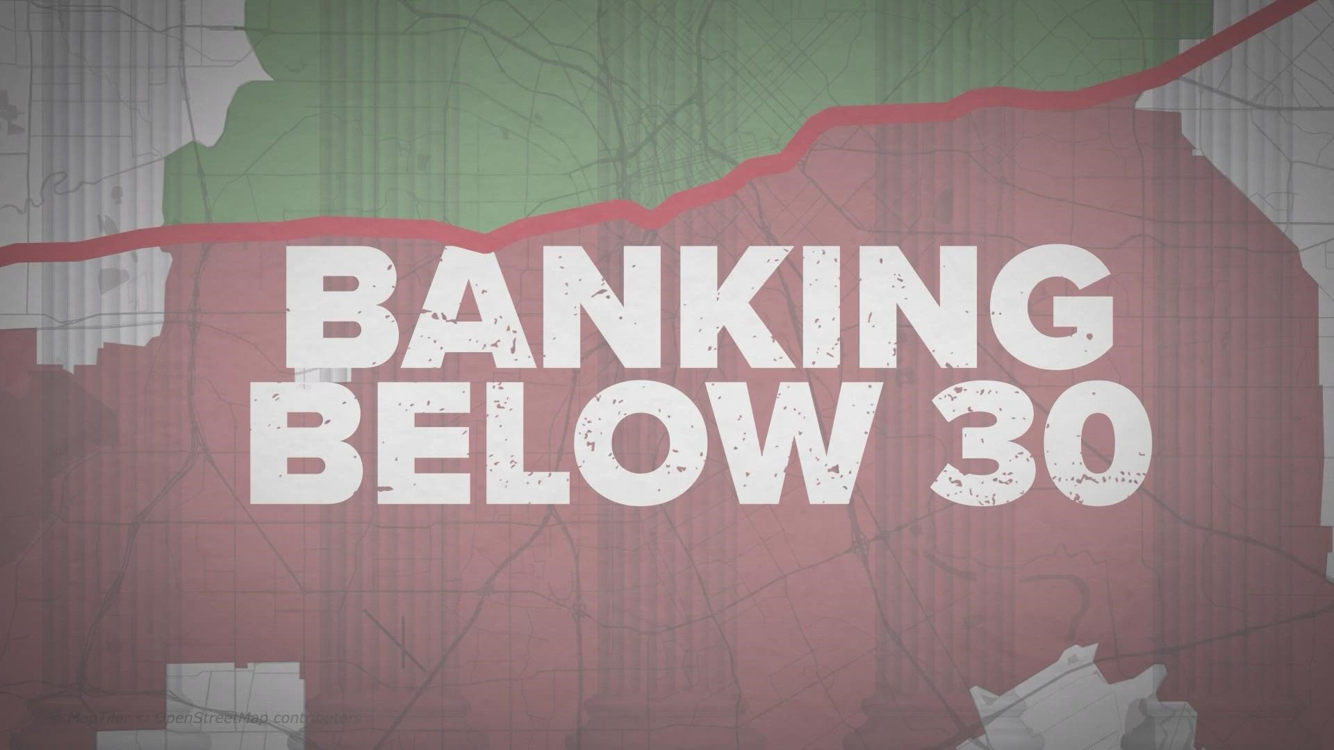 For more than a year, WFAA’s Banking Below 30 investigative series has shown how banks lend relatively little money in minority neighborhoods.