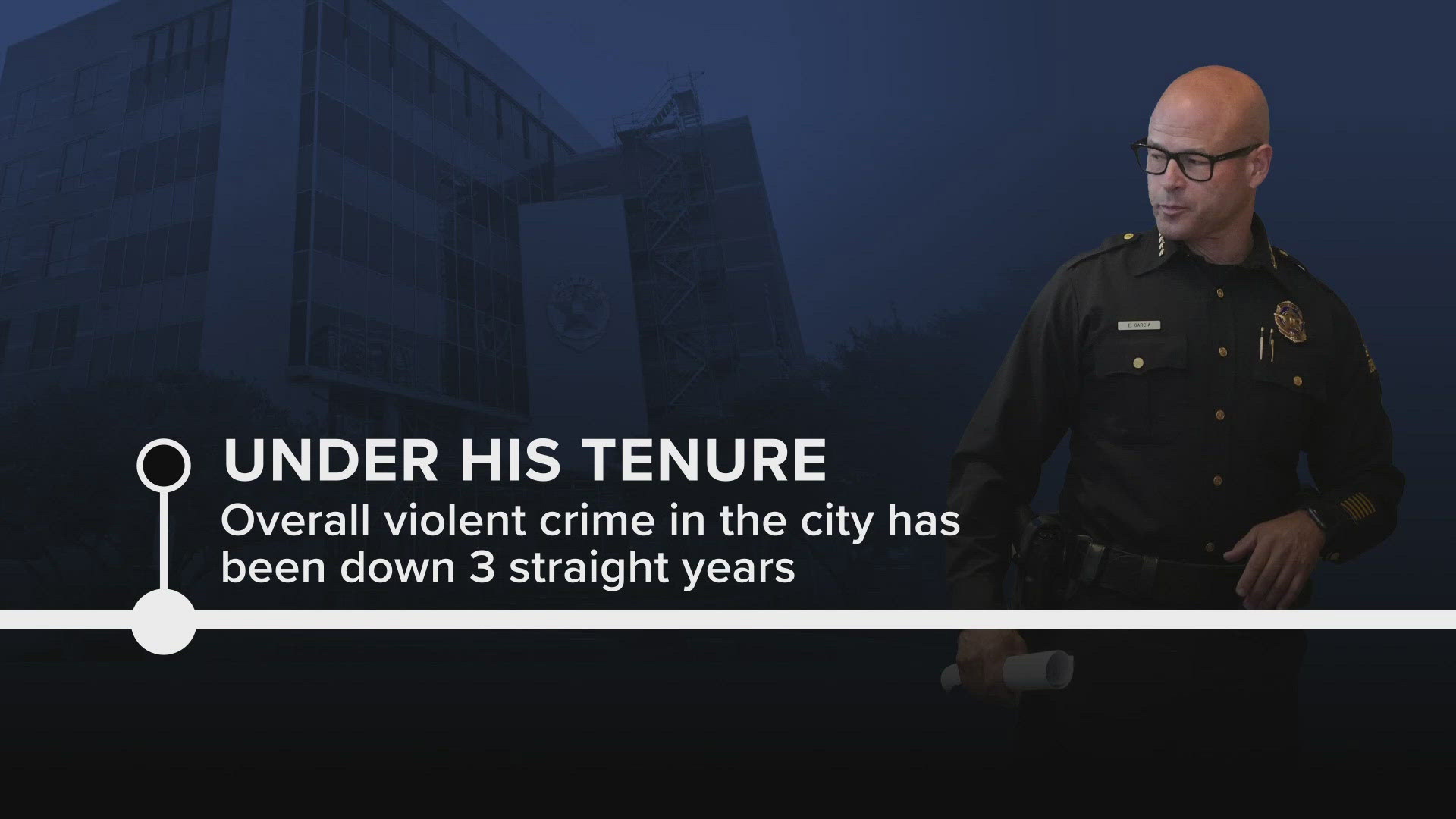 Garcia served as the chief of the Dallas Police Department for more than three years and was the first Latino chief for the city.