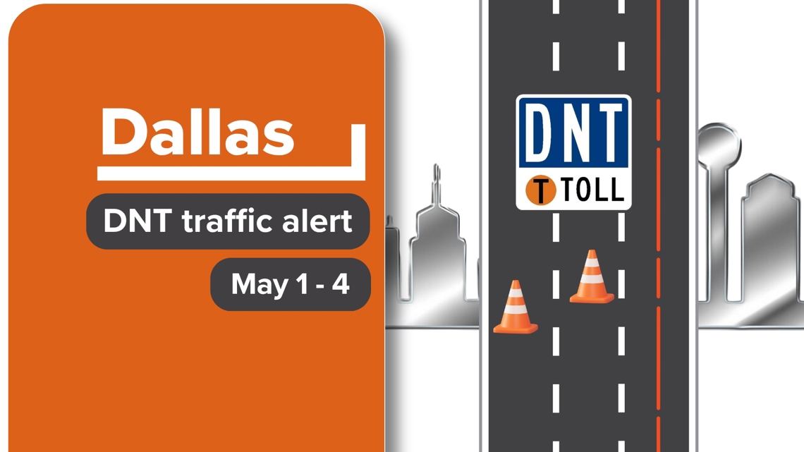 Expect lane closures this weekend on Dallas North Tollway through Uptown