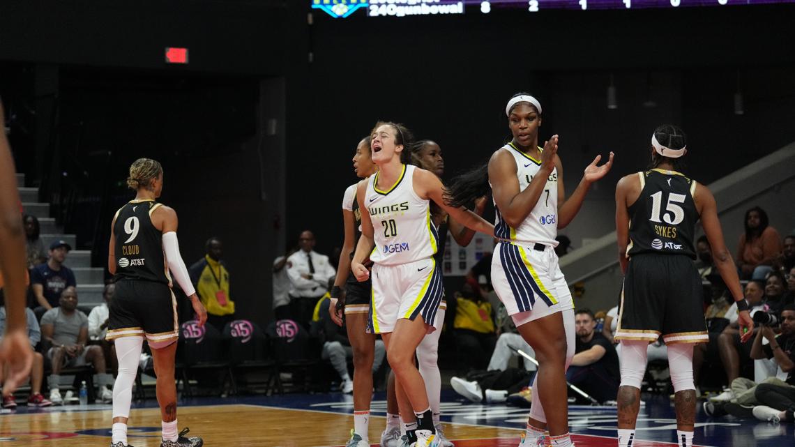 Mystics' two-game winning streak ends with loss to Wings - The Washington  Post