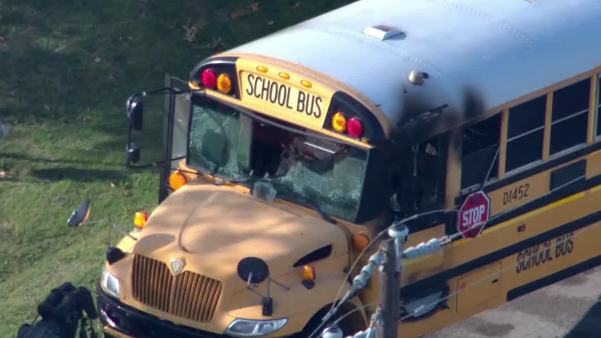 No injuries after a DeSoto ISD school bus catches fire | wfaa.com