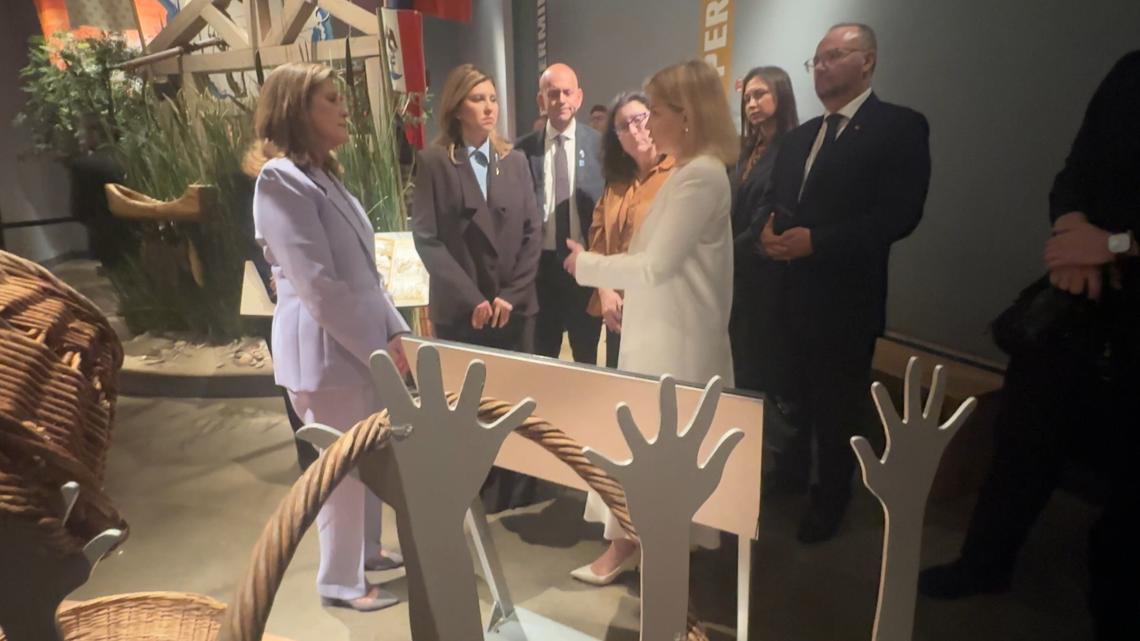 First Lady of Ukraine visits Dallas as Holocaust and Human Rights Museum unveils Ukrainian audio tour