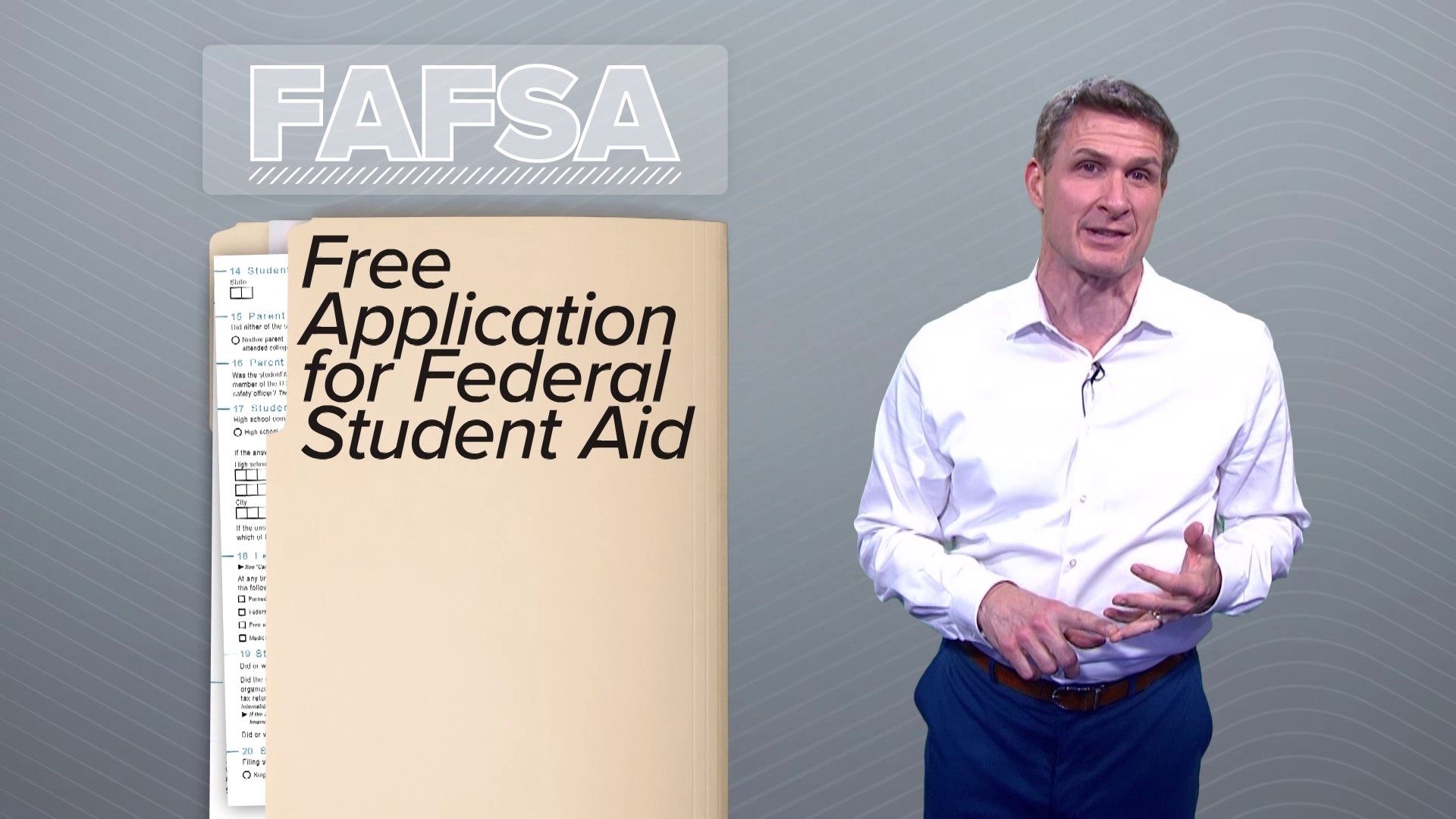 New information on the financial aid forms from the Department of Education and some Texas schools. One key detail: applications are way down.