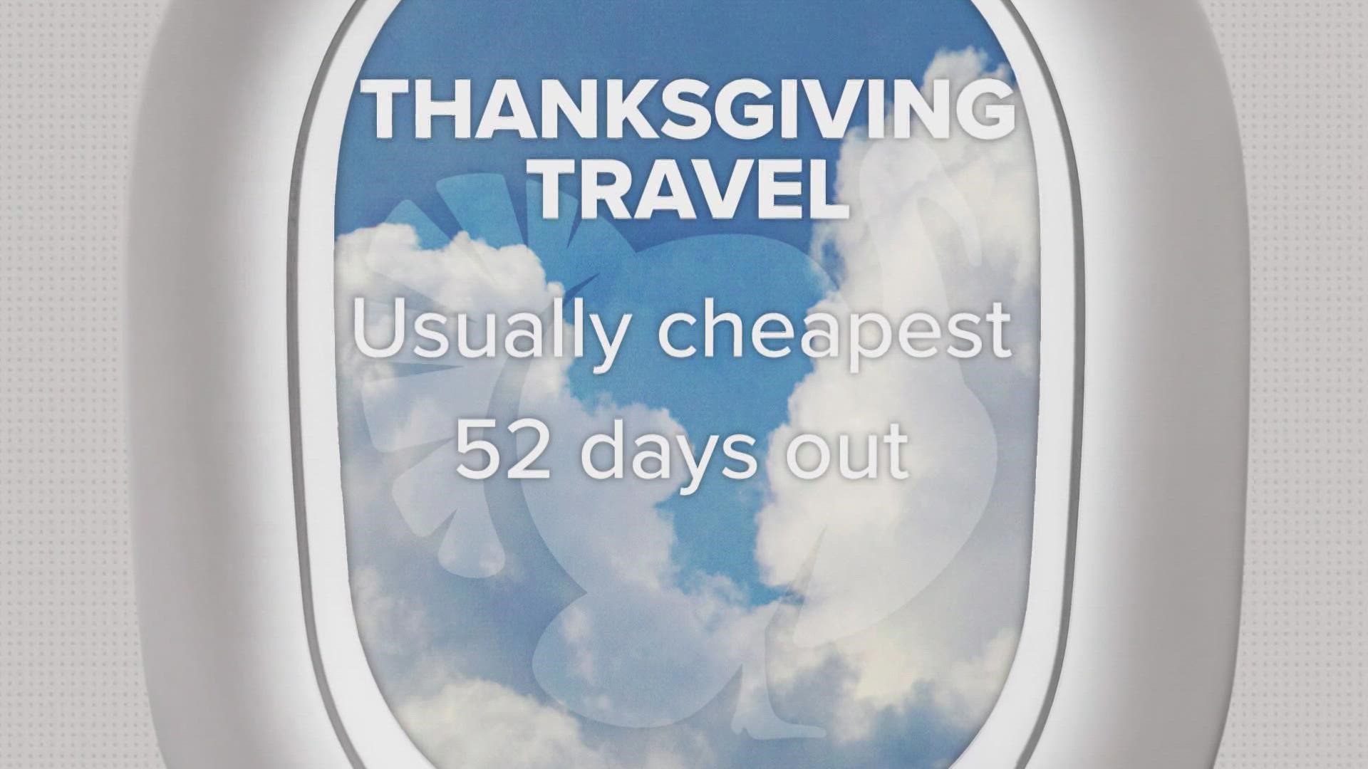 One travel analysis estimates that jetting away for Thanksgiving will be 25% more expensive this year than it was last year.