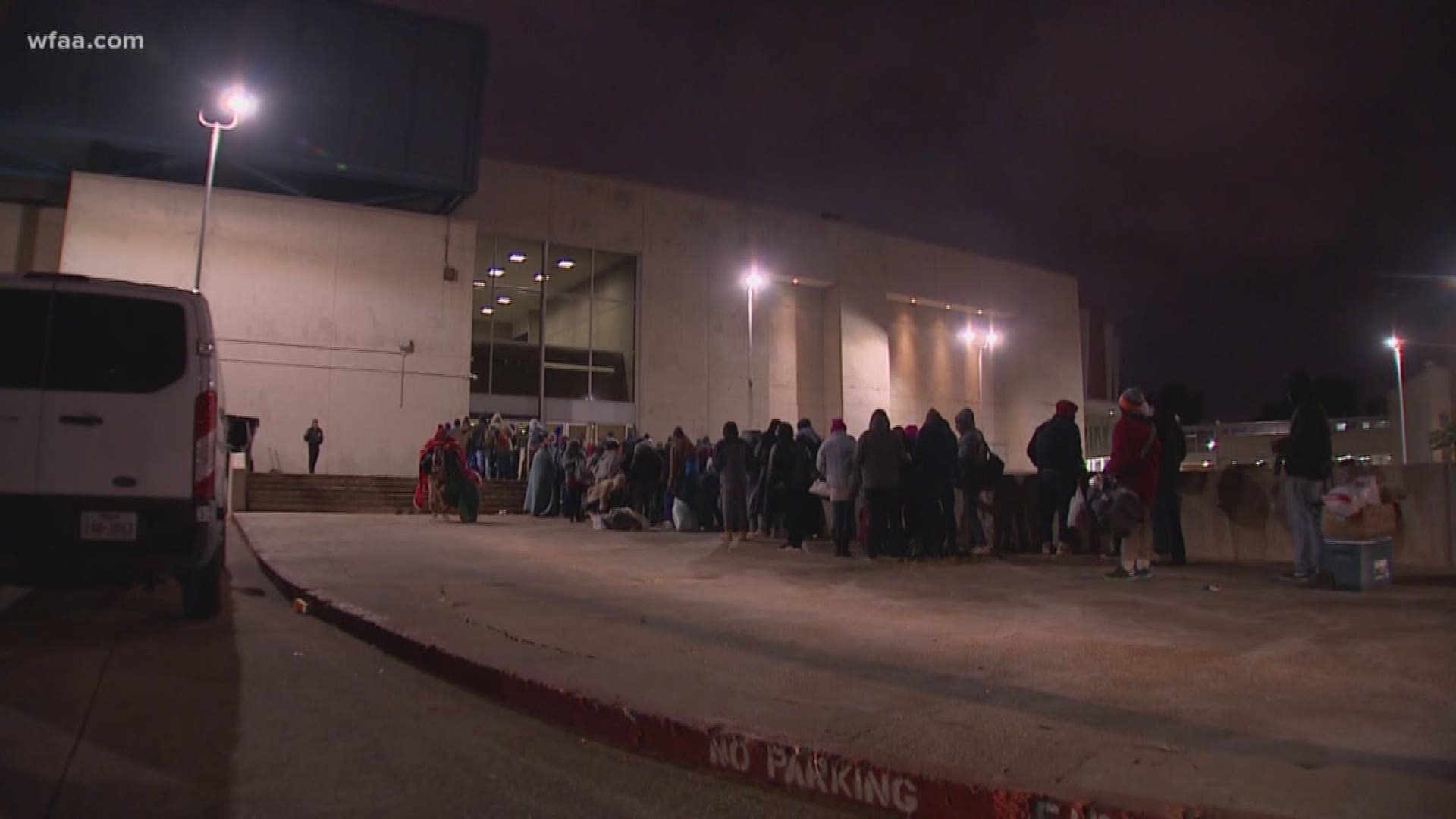 Religious leader speaks out after screening and arrests at a temporary shelter in Dallas on a cold night.