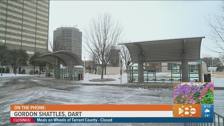 DFW ice storm: DART services delayed due to weather-related issues for employees