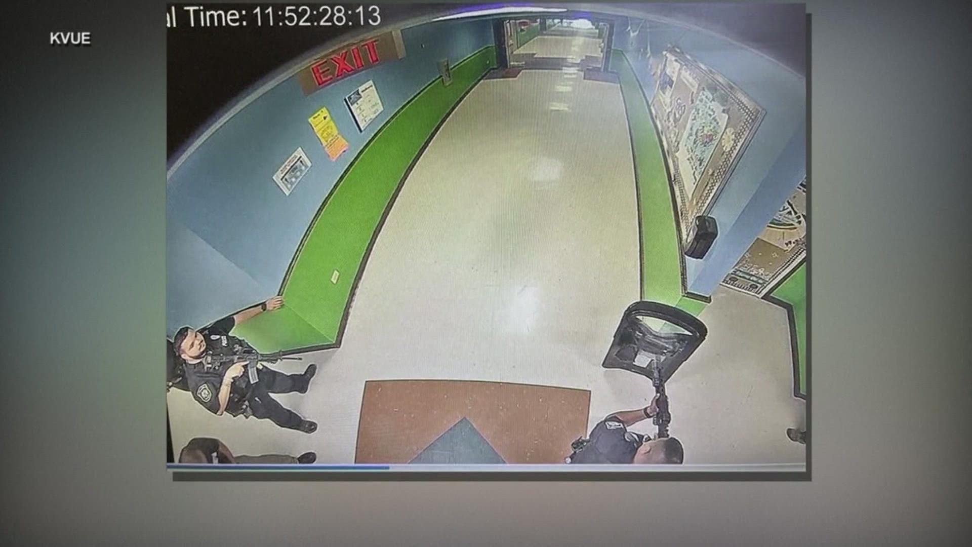 Officials have gone back and forth over whether to release the video from inside a hallway at Robb Elementary School.