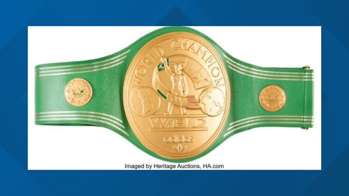 Muhammad Ali's 'Rumble in the Jungle' belt sells for millions at Dallas  auction